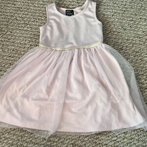 Pink & violet Size 6 light pink girls Dress
